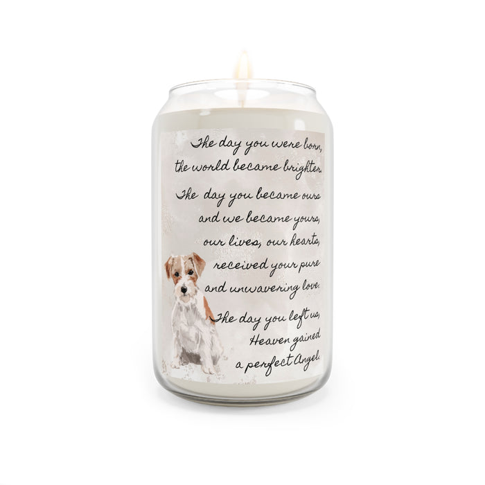 The Day Jack Russell Wired Hair Pet Memorial Scented Candle, 13.75oz