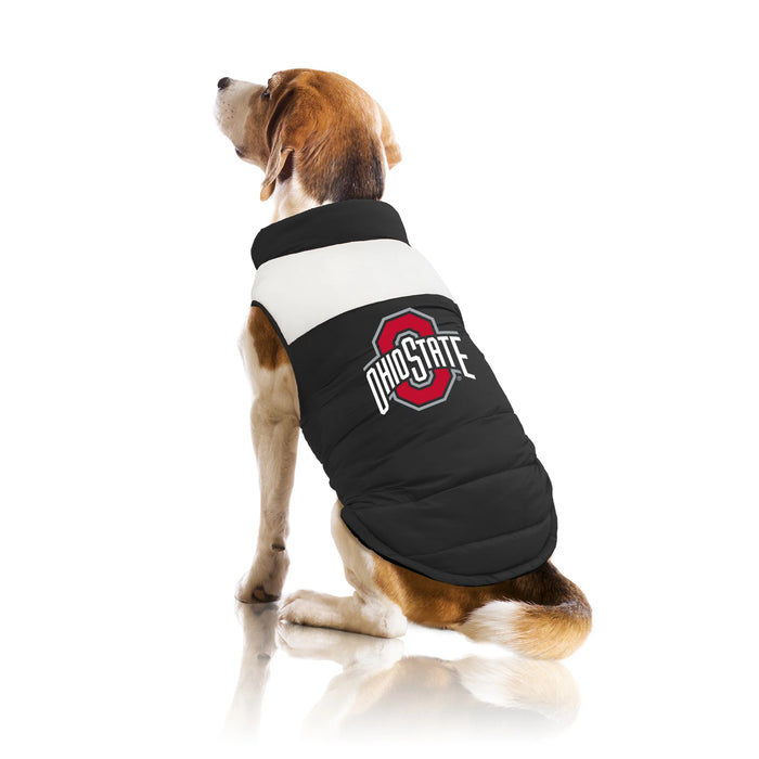 OH State Buckeyes Parka Puff Vest