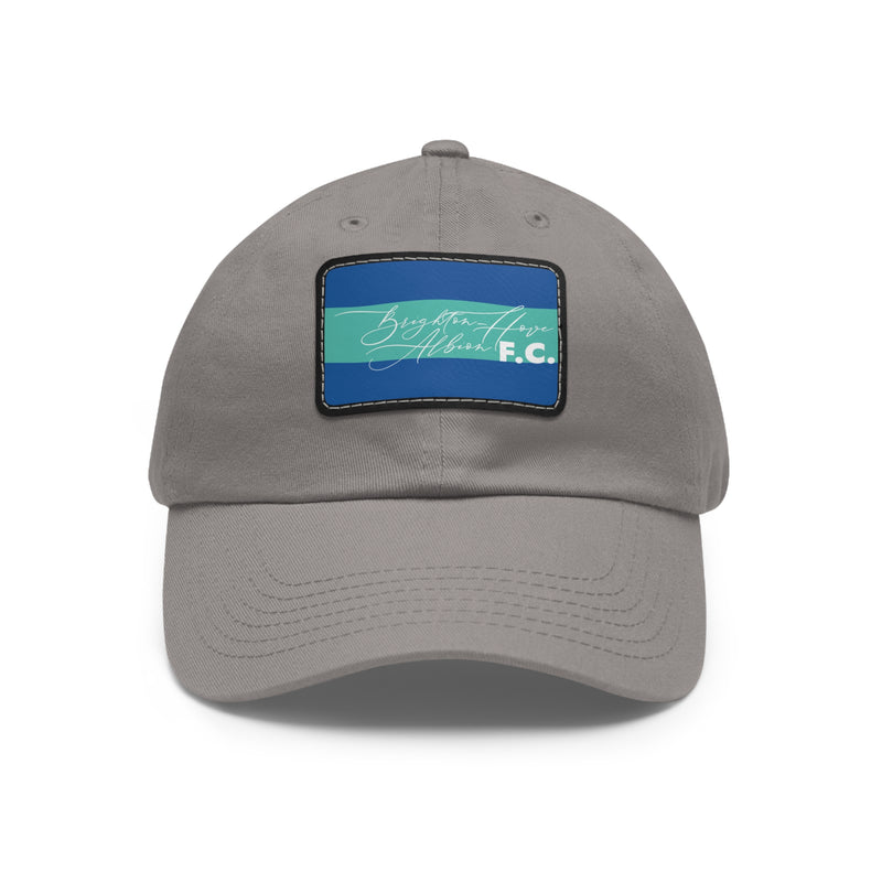 Brighton & Hove Albion FC 25/26 Home Kit-Inspired Leather Patch Baseball Hat
