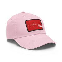 Arsenal FC 25/26 Home Kit-Inspired Leather Patch Baseball Hat