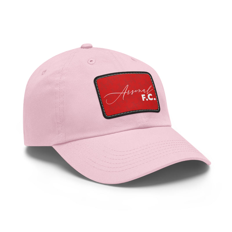 Arsenal FC 25/26 Home Kit-Inspired Leather Patch Baseball Hat