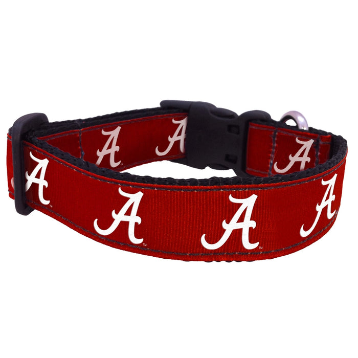 AL Crimson Tide Nylon Dog Collar and Leash
