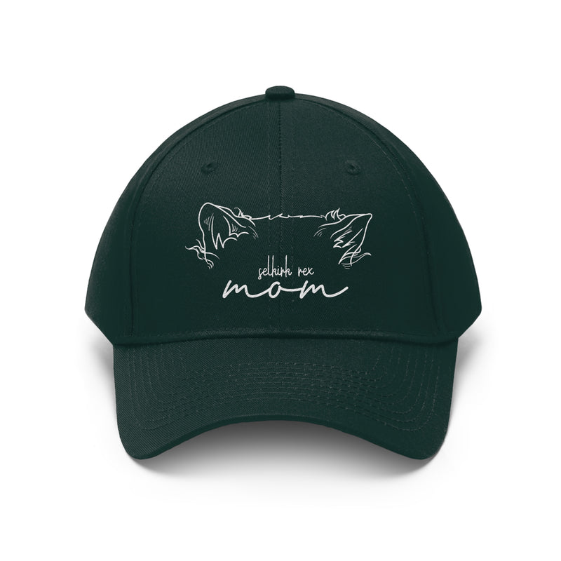 Selkirk Rex Cat Mom Embroidered Twill Hat