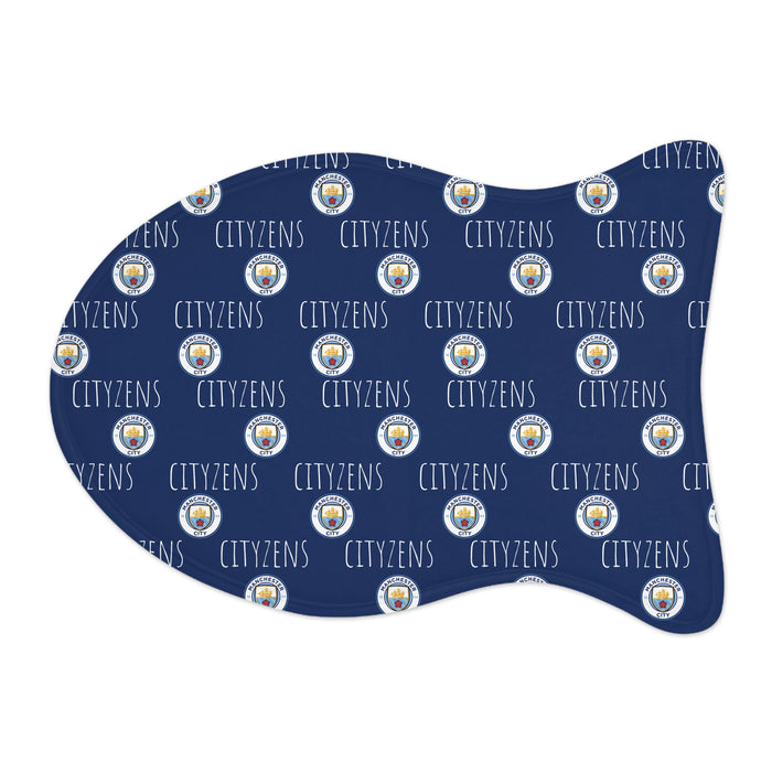 Manchester City FC 24/25 Kit Inspired Pet Feeding Mats