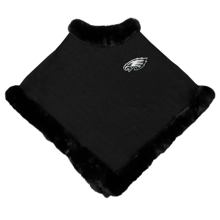 Philadelphia Eagles Fur Trim Poncho