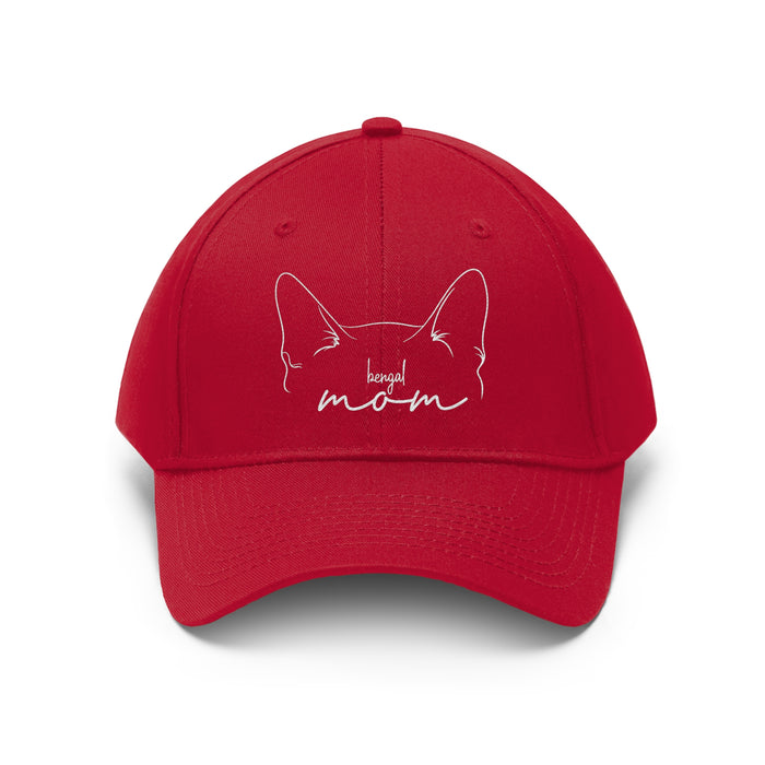Bengal Cat Mom Embroidered Twill Hat