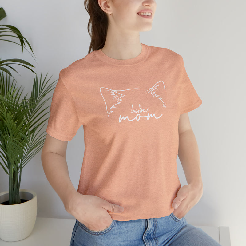 Chartreux Cat Mom Short Sleeve Tee