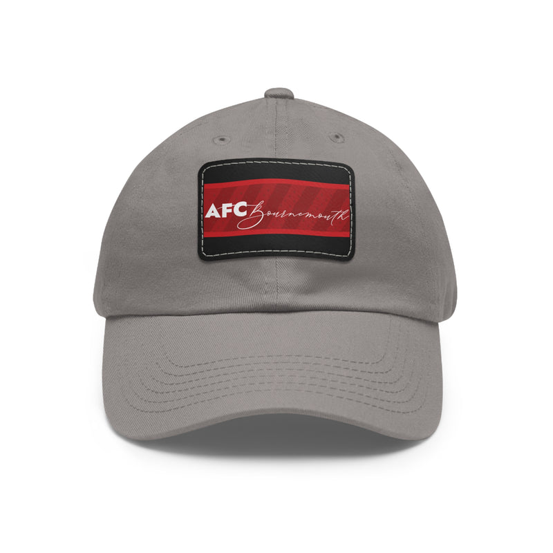 AFC Bournemouth 25/26 Home Kit-Inspired Leather Patch Baseball Hat