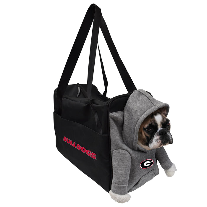 GA Bulldogs Furry Fan Pet Carrier