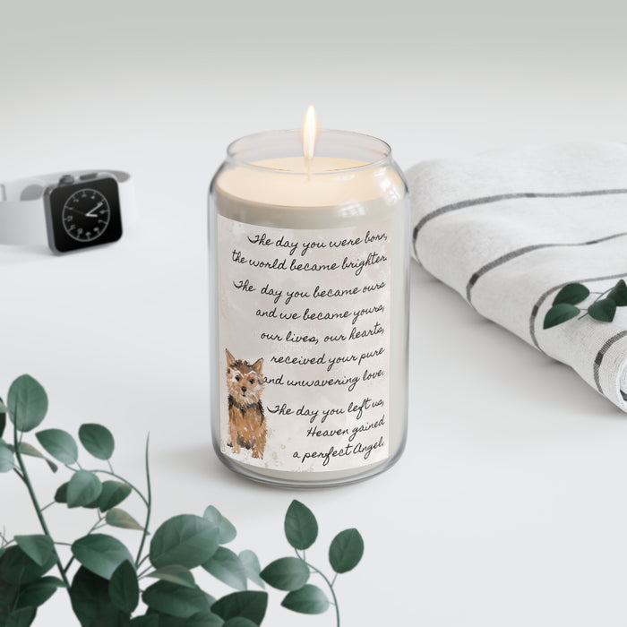 The Day Norfolk Terrier Pet Memorial Scented Candle, 13.75oz