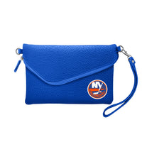 New York Islanders Fold-Over Crossbody Pebble Purse