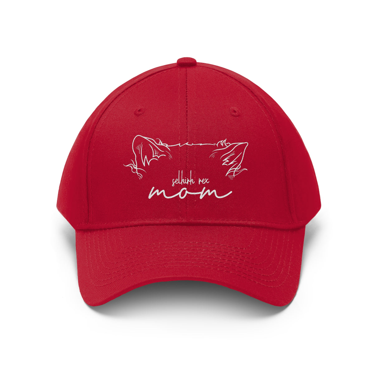 Selkirk Rex Cat Mom Embroidered Twill Hat