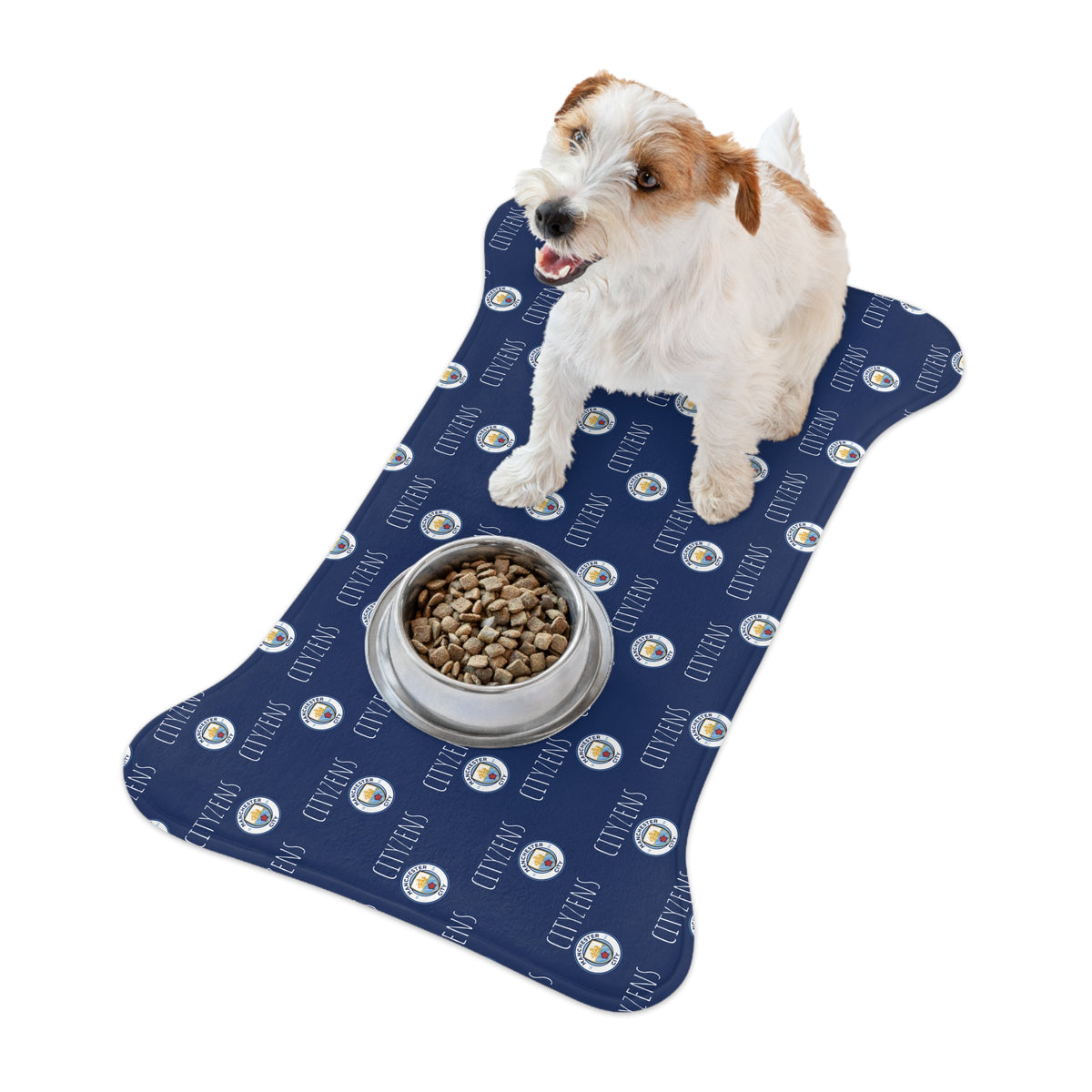 Manchester City FC 24/25 Kit Inspired Pet Feeding Mats