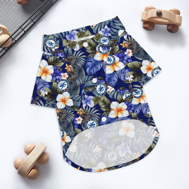 Chelsea FC 25/26 Team-Inspired Pet Hawaiian Shirt - for SMALL PETS