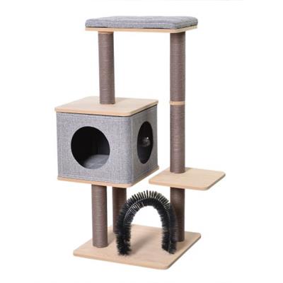 Elevate Minimalist Wooden Handmade Cat Tree