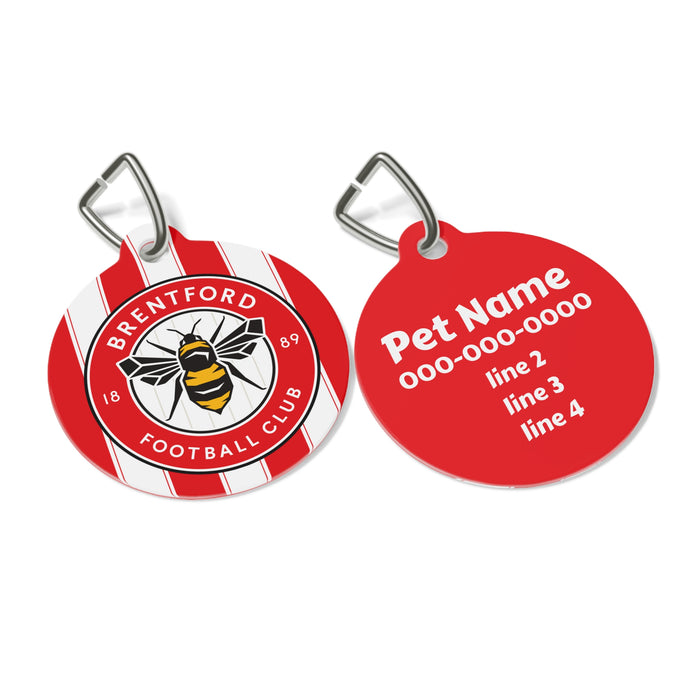 Brentford FC 25/26 Home Kit-Inspired ID Tag