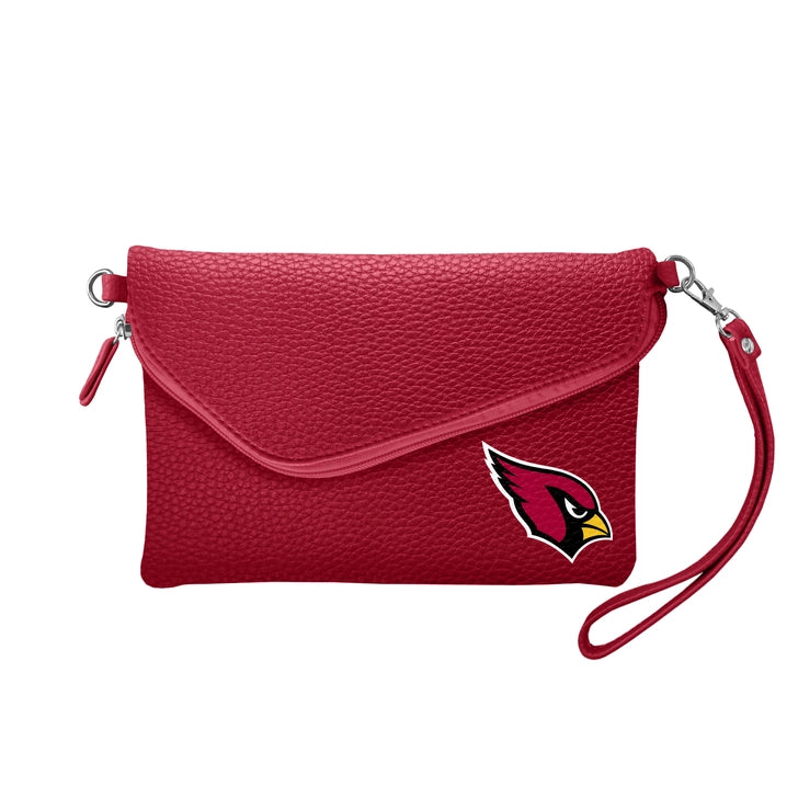 AZ Cardinals Fold-Over Crossbody Pebble Purse