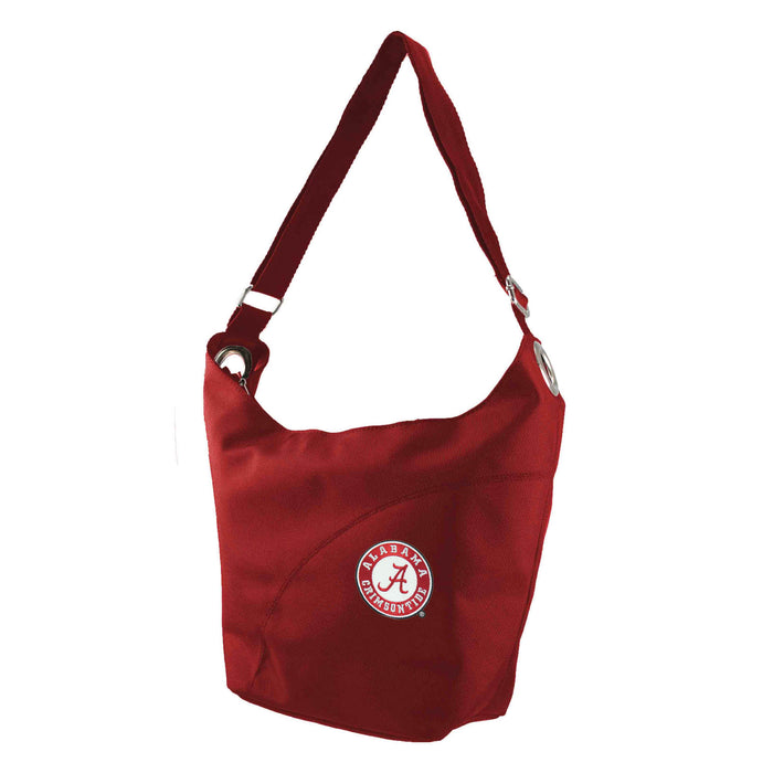 AL Crimson Tide Color Sheen Hobo Purse - Dark Red