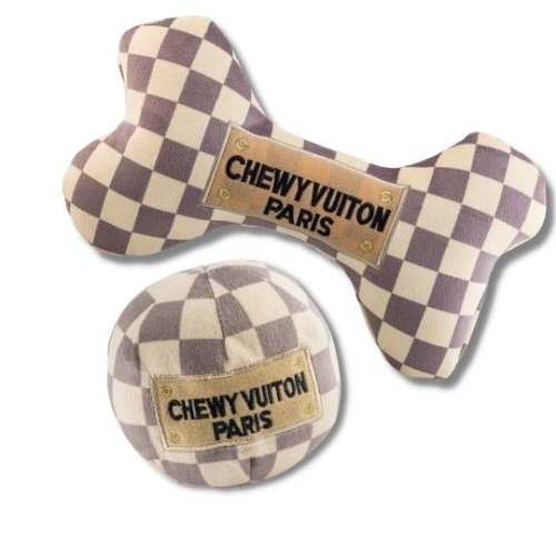 Keep Calm & Chewy Vuiton Checker Gift Set