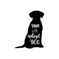 Save a Life, Adopt a Dog Vinyl Decals