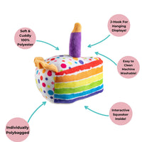 Rainbow Birthday Cake Slice Toy