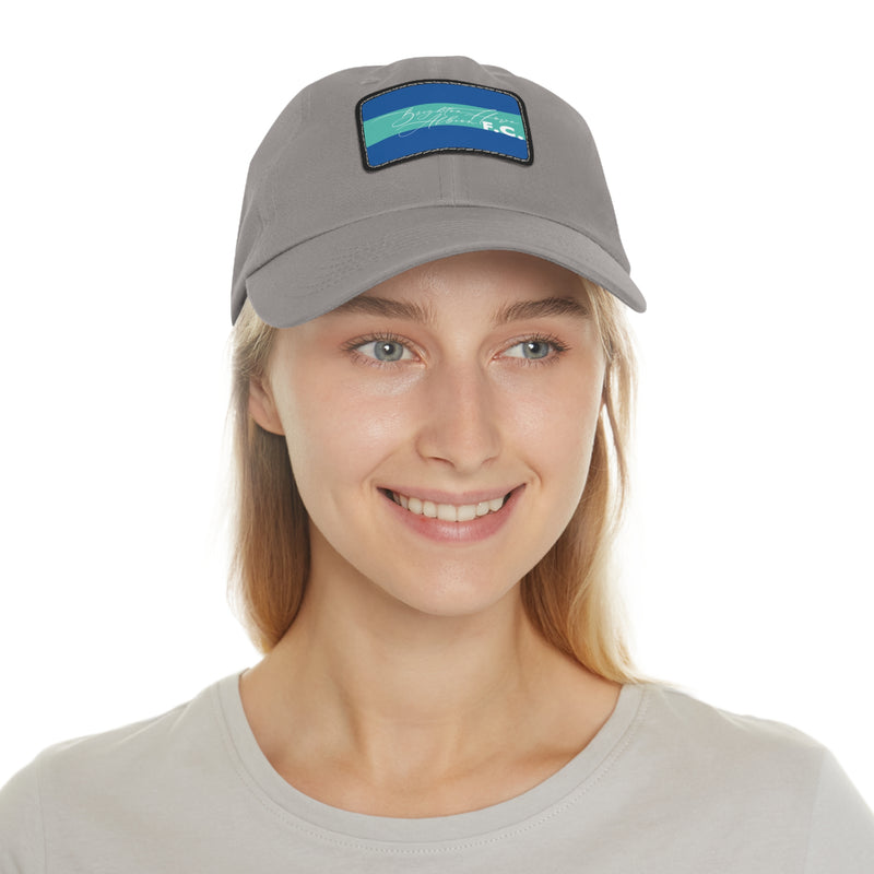 Brighton & Hove Albion FC 25/26 Home Kit-Inspired Leather Patch Baseball Hat