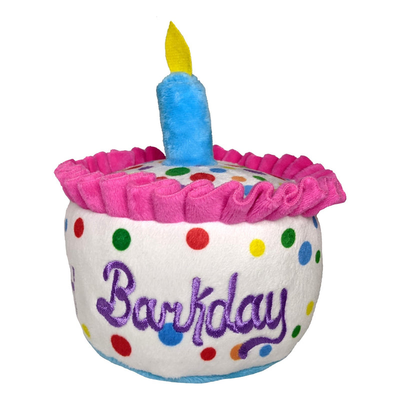 Happy Barkday Cake Plush Dog Toy