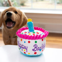 Happy Barkday Cake Plush Dog Toy