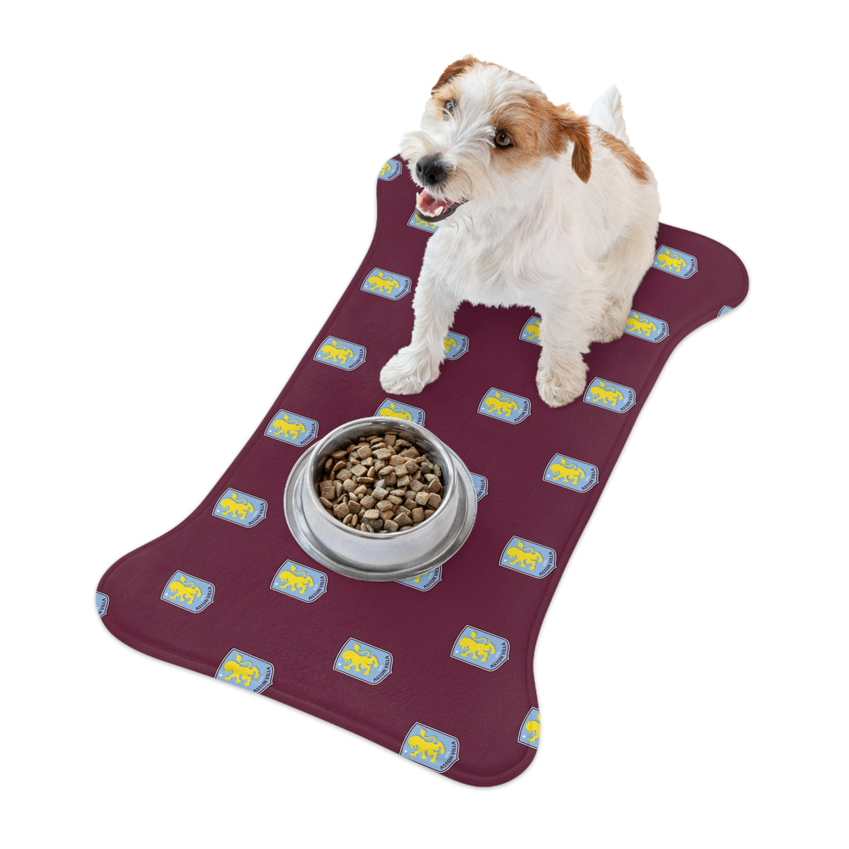 Aston Villa FC 24/25 Kit Inspired Pet Feeding Mats