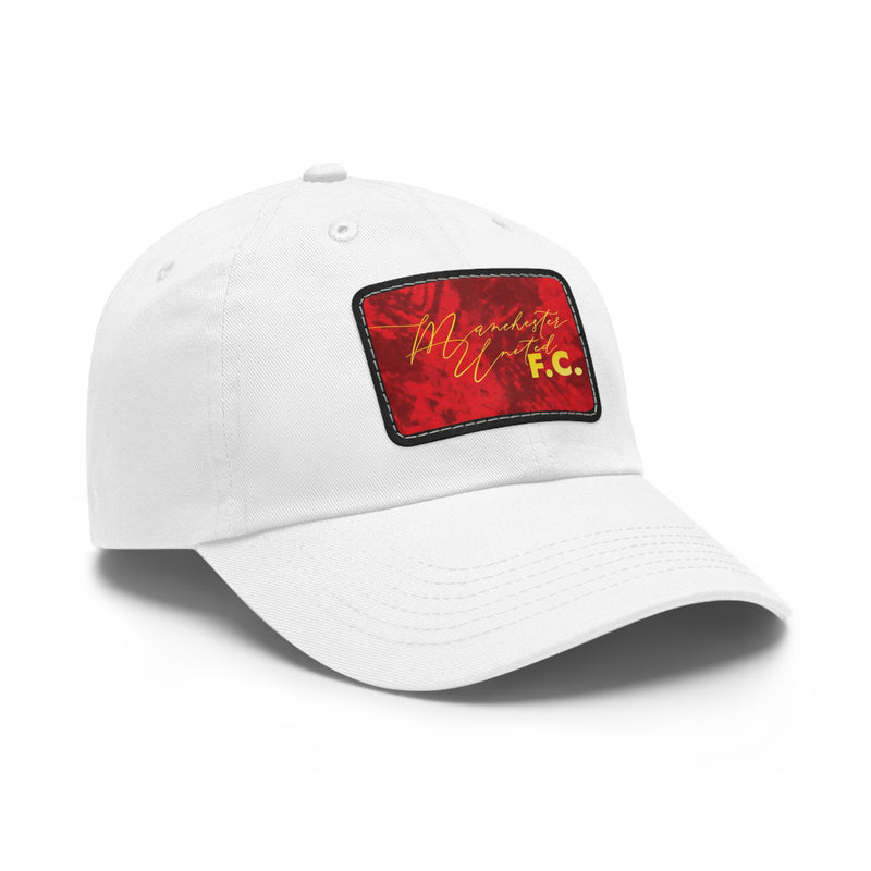 Manchester United FC 25/26 Home Kit-Inspired Leather Patch Baseball Hat