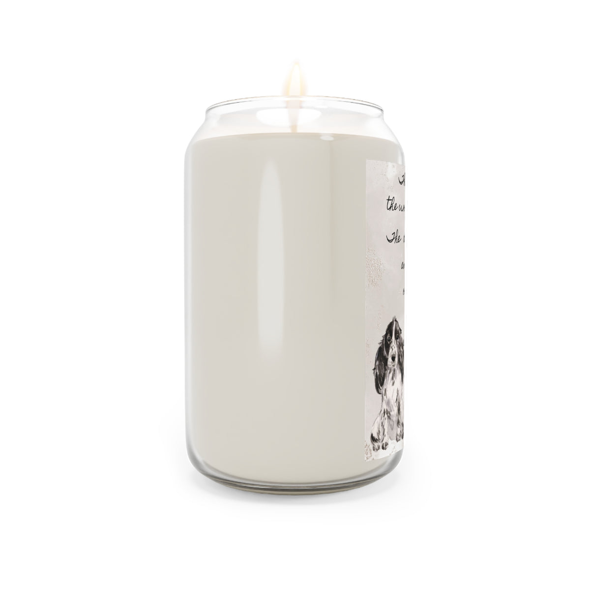 The Day Cocker Spaniel Black Pet Memorial Scented Candle, 13.75oz