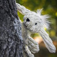 Bobbi Bunny HuggleFlatties™ Durable Plush Dog Toy