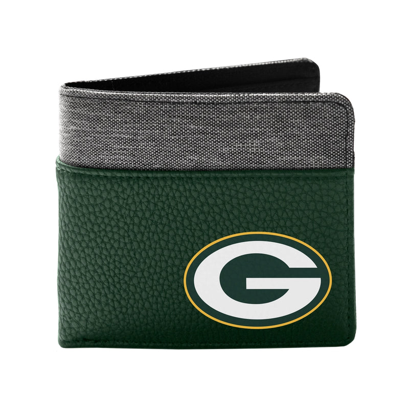 Green Bay Packers Pebble Bi-Fold Wallet