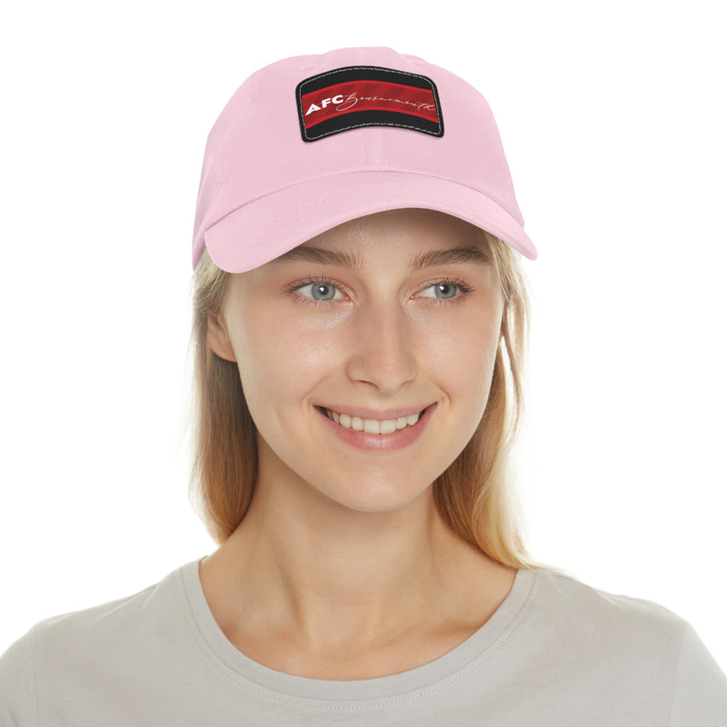 AFC Bournemouth 25/26 Home Kit-Inspired Leather Patch Baseball Hat