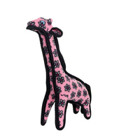 Tuffy Zoo Series - Pink Giraffe Tough Toy