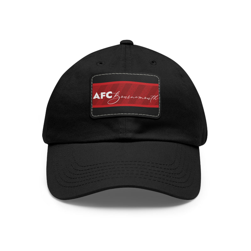AFC Bournemouth 25/26 Home Kit-Inspired Leather Patch Baseball Hat