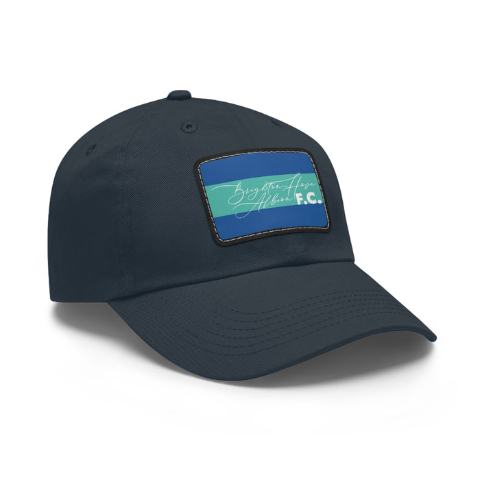 Brighton & Hove Albion FC 25/26 Home Kit-Inspired Leather Patch Baseball Hat