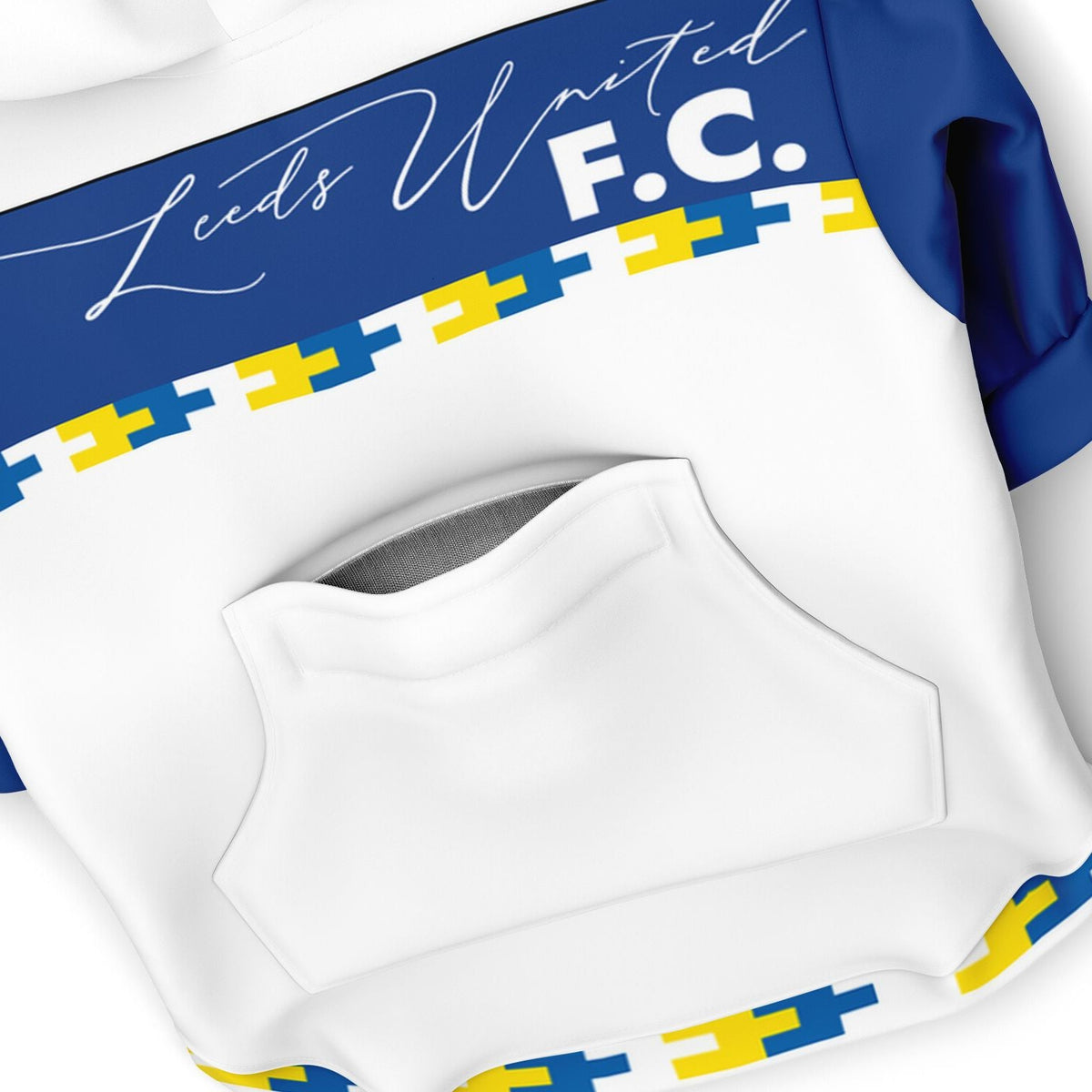 Leeds United FC 25/26 Home Kit-Inspired Zip Hoodie