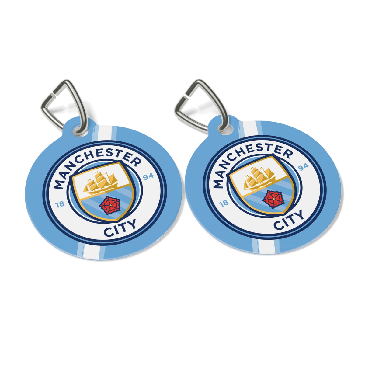 Manchester City FC 25/26 Home Kit-Inspired Collar Charm