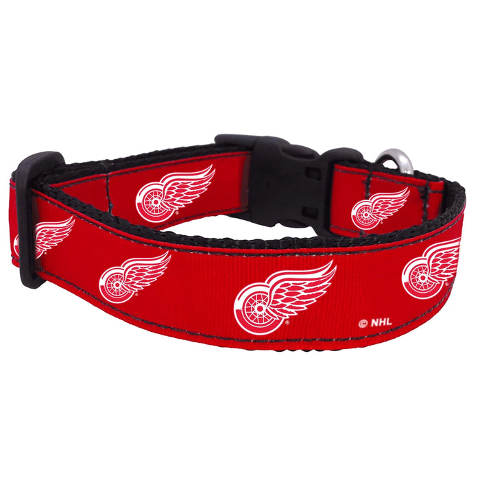 Detroit Red Wings Nylon Dog Collar and Leash
