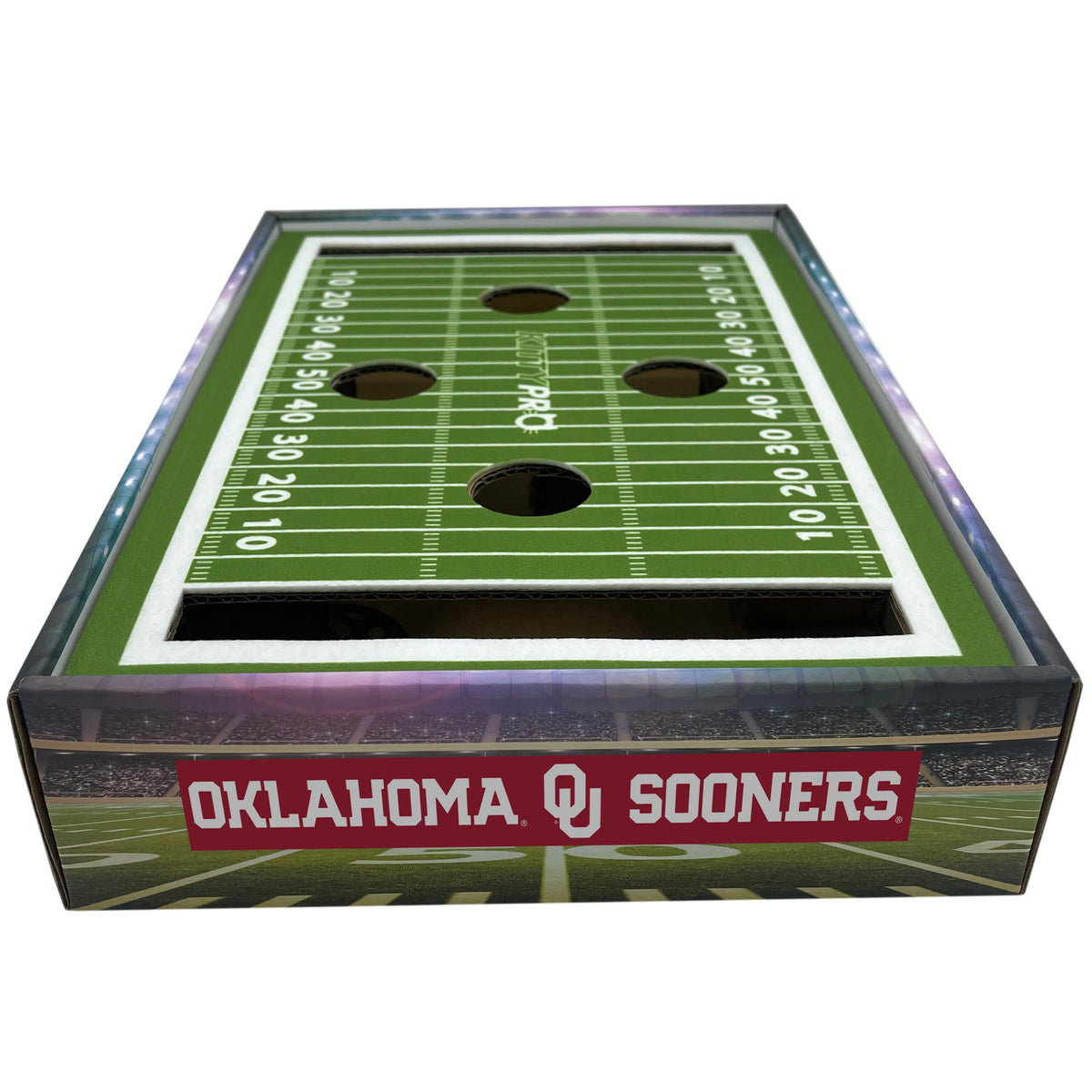 OK Sooners Football Stadium Cat Scratcher Toy