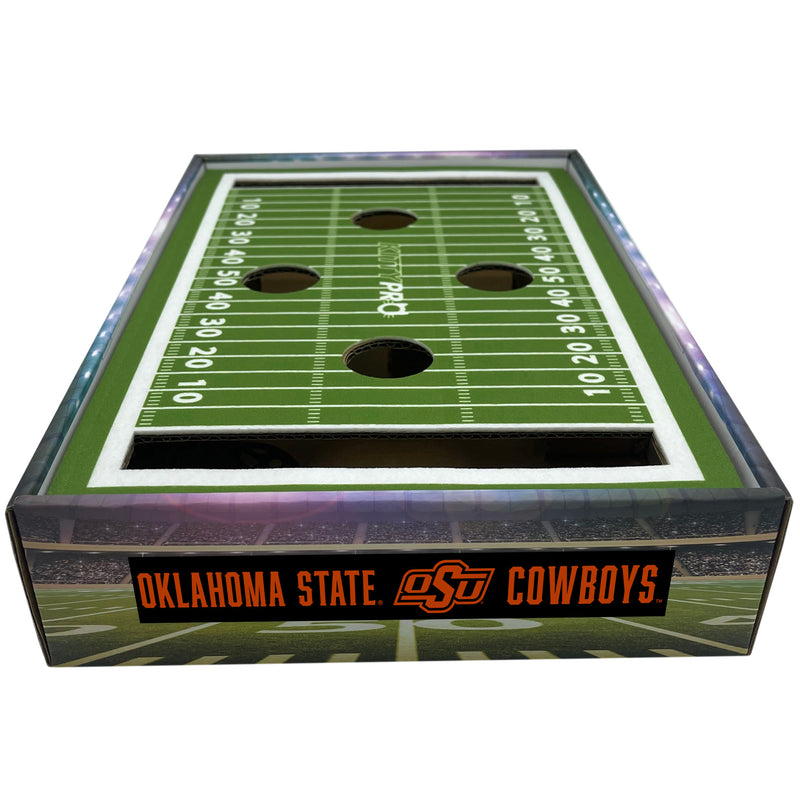 OK State Cowboys Football Stadium Cat Scratcher Toy