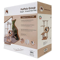 Wagon Style-Minimalist Design, Wooden, Medium Cat Tree
