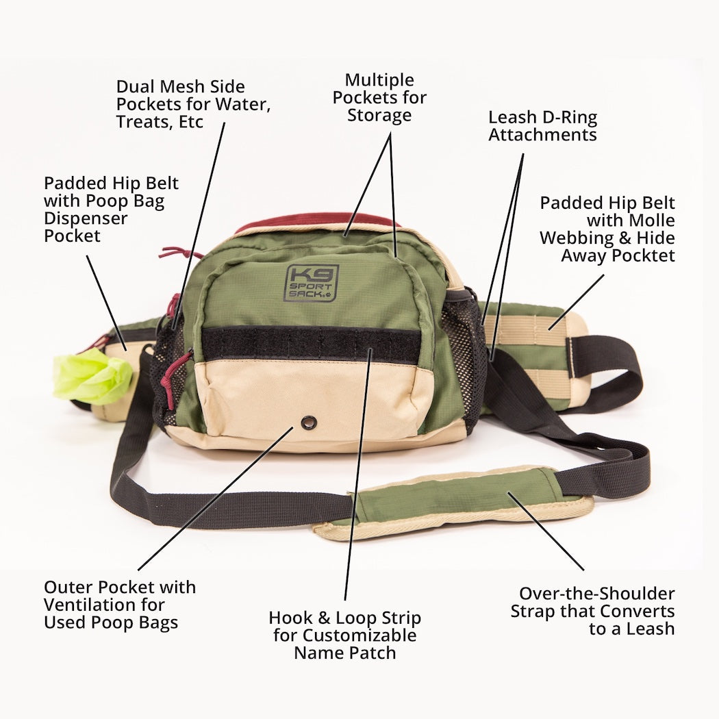 K9 Kompanion Shoulder/Hip Pet Supply Bag
