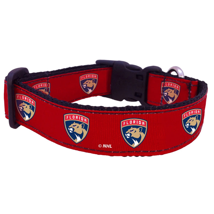 Florida Panthers Nylon Dog Collar and Leash