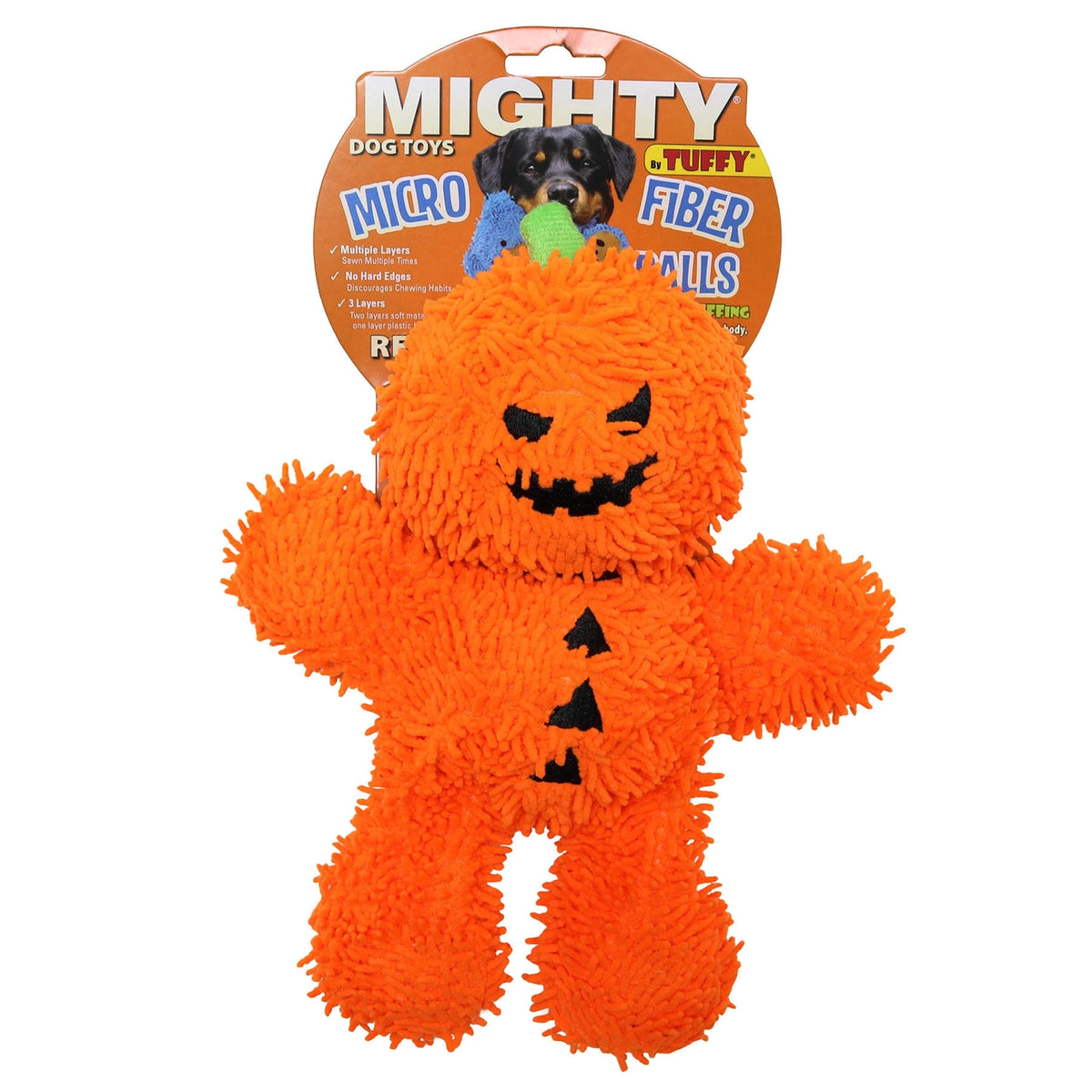 Mighty Microfiber Ball - Pumpkin Man Tough Toy