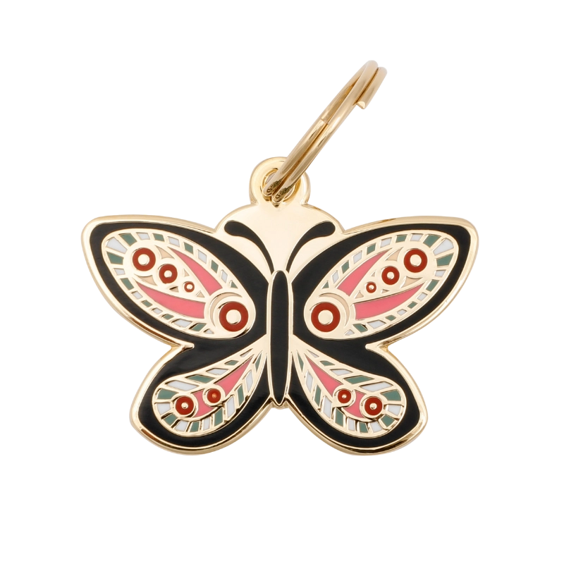 Butterfly Pet ID Tag