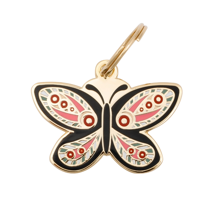 Butterfly Pet ID Tag