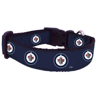 Winnipeg Jets Nylon Dog Collar and Leash
