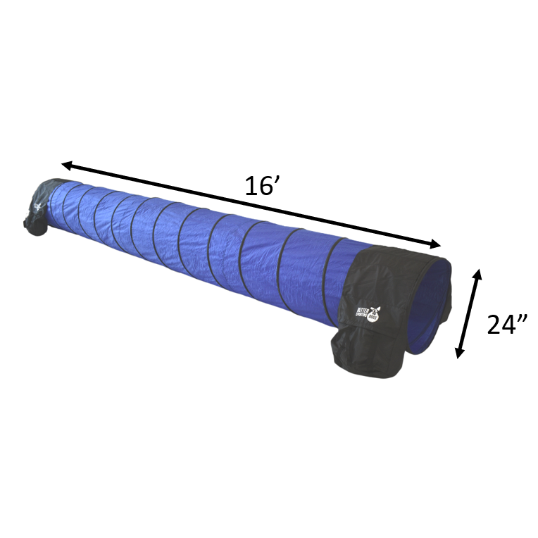 Better Sporting Dogs 16 ft Dog Agility Tunnel with Sandbags –  Training Tunnel for Backyard Agility Courses